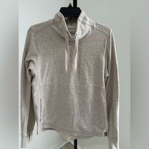 L.L. Bean Light Gray Funnel Sweater